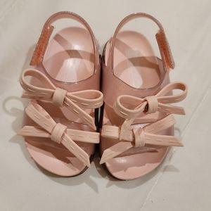 Mini Melissa  baby pink summer sandals